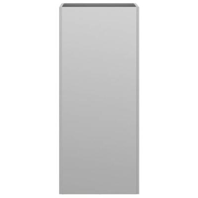 VidaXL Plantenbak 32x29x75 cm gegalvaniseerd staal zilverkleurig