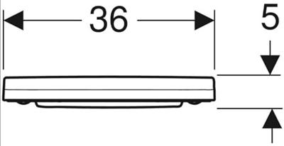 Geberit Acanto closetzitting softclose quick-release wit 502.719.01.1