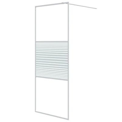 VidaXL Inloopdouchewand 80x195 cm transparant esg-glas wit VidaXL Inloopdouchewand 80x195 cm transparant esg-glas wit