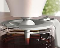 Philips Home Café Gourmet HD5416/00 Koffiezetapparaat Wit Capaciteit koppen: 15 Glazen kan - thumbnail