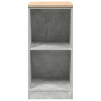 Garagekast 40x51x85 cm massief grenenhout betongrijs - thumbnail