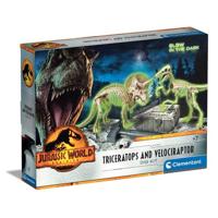 Clementoni Jurassic World Triceratop and Velociraptor Dig Kit - thumbnail