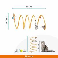 Fofos safari spiral cat tunnel - thumbnail