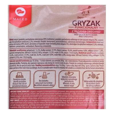 Maced hondensnack rundvlees 100g