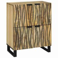 Dressoir Bruin 60 x 33 x 75 cm massief mangohout - thumbnail