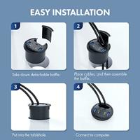 GrauGear G-THUB-AU-60 USB 3.0-hub 2 poorten Zwart - thumbnail