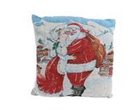 Kussen polyester l43b43h2.5cm rood Decoris - Decoris - thumbnail