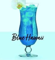Royal Leerdam Blue Hawaii Glas Set 4 - thumbnail