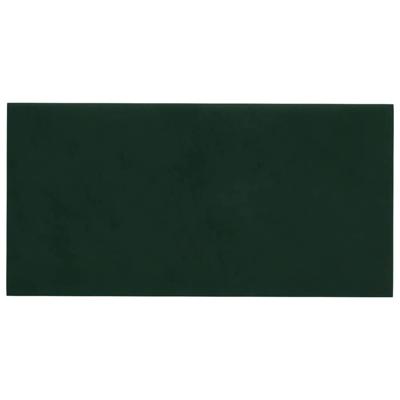 Wandpanelen 12 st 2,16 m 60x30 cm fluweel donkergroen