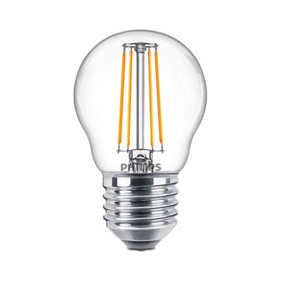 Philips LED kogel E27 4,3-40W 2700K filament helder - LED3749 Philips LED kogel E27 4,3-40W 2700K filament helder - LED3749