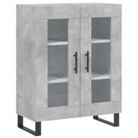 Dressoir 69,5x34x90 cm bewerkt hout betongrijs - thumbnail