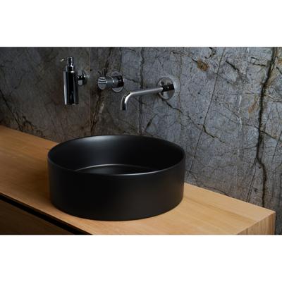 Waskom Loutro Mc Delly B Rond 40x40x12 cm Mat Zwart Loutro