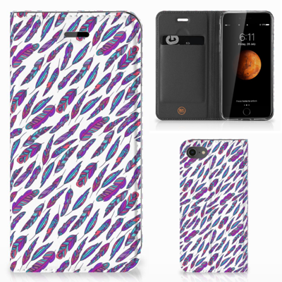 iPhone 7 | 8 | SE (2020) | SE (2022) | Hoesje met Magneet | Feathers Color iPhone 7 | 8 | SE (2020) | SE (2022) | Hoesje met Magneet | Feathers Color