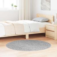 VidaXL Antislip shaggy tapijt grijs 120 x 120 cm pp - thumbnail