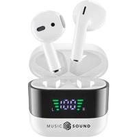 Cellularline In Ear headset Bluetooth, Draadloos Wit, Zwart Oplaadbox, Indicator voor batterijstatus, Volumeregeling - thumbnail