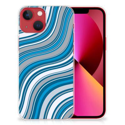 Apple iPhone 13 | TPU bumper | Waves Blue Apple iPhone 13 | TPU bumper | Waves Blue
