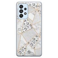 Samsung Galaxy A33 siliconen hoesje - Stone & leopard print - thumbnail