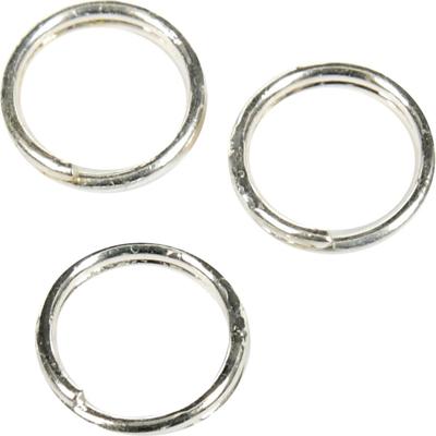 Creativ Company Splitring, d 5 mm, verzilverd, 30 stuk/ 1 doos