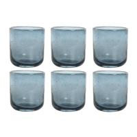 Glazenset Home ESPRIT Blauw Kristal 320 ml (6 Stuks) - thumbnail