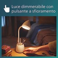 Philips LED Hat DSK213 PT 8719514443778 Tafellamp met accu LED LED 4.5 W Wit - thumbnail