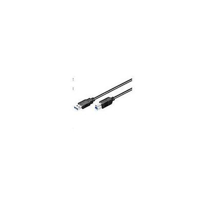 MicroConnect USB3.0AB1B USB-kabel 1m 3.2 Gen 1 (3.1 Gen 1) USB A USB B zwart - USB-kabel (1 m, USB A, USB B, 3.0 (3.1 Gen 1), mannelijke connector/stekker, zwart)