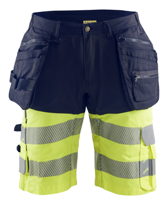 Blåkläder High-Vis short 15961811 | Marine/High Vis Geel | Maat 46 - 7330509787106