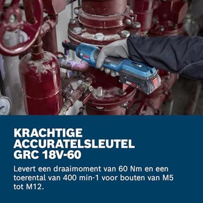 Bosch Professional GRC 18V-60 Accu ratelsleutel 3/8" borgpin 18V 2.0Ah in L-Boxx - 06019N8002 Bosch Professional GRC 18V-60 Accu ratelsleutel 3/8" borgpin 18V 2.0Ah in L-Boxx - 06019N8002