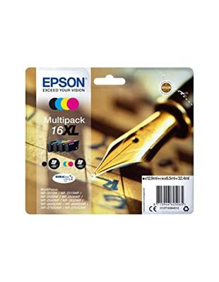 Epson T1636 Multipack Inktcartridge XL - WorkForce 2500, 2600 Series - Zwart / Cyaan / Geel / Magenta