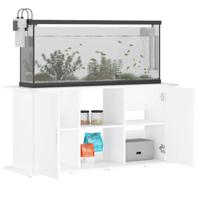Aquariumstandaard 121x41x58 cm bewerkt hout wit - thumbnail