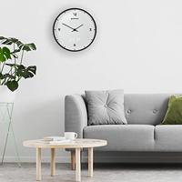 BRESSER MyTime LEDsec wandklok 24 cm met temperatuurweergave (wit) - thumbnail