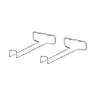 Metaltex Wijnglazenrek 26x11x4 cm 2 Stuks Zilver - thumbnail