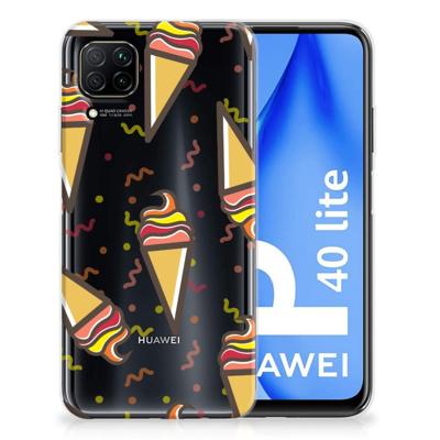 Huawei P40 Lite | Siliconen Case | Icecream Huawei P40 Lite | Siliconen Case | Icecream