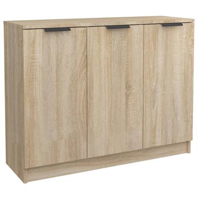 Dressoir 90,5x30x70 cm bewerkt hout sonoma eikenkleurig