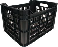 AMIGO fietskrat 30 liter 100% gerecycled kunststof zwart - thumbnail