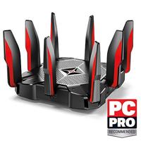 TP-Link AC5400 MU-MIMO Tri-Band Gaming Router, 8 × Gigabit LAN-poorten, 1,8 GHz 64 Bit Quad-Core CPU, 2 × USB 3.0-poorten, ideaal voor gaming Xbox/PS4/Steam en 4K, compatibel met Alexa (Archer C5400X) - thumbnail