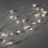 Konstsmide 6372-190 LED-engelenhaar Sterren Warmwit LED Transparant - thumbnail