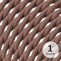 Light depot - Strijkijzersnoer 3-aderig gedraaid - per meter - bruin - Outlet - thumbnail