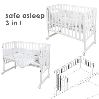 roba 3-in-1 co-sleeper babybed Safe Asleep (Wit) roba 3-in-1 co-sleeper babybed Safe Asleep (Wit)