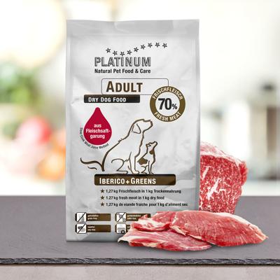 PLATINUM Adult Iberico - halfvochtig hondenvoer - 5kg