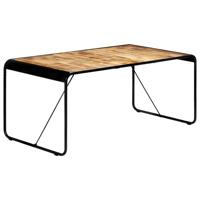 Eettafel 180x90x76 cm massief ruw mangohout - thumbnail