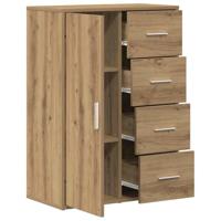 Dressoir met lade Artisan Eiken 60 x 31 x 84 cm Bewerkt hout - thumbnail