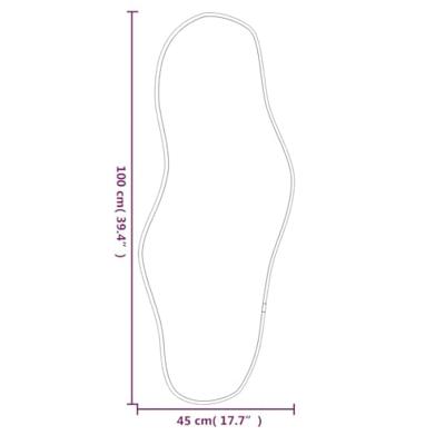 VidaXL Wandspiegel 100x45 cm zwart VidaXL Wandspiegel 100x45 cm zwart