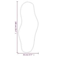 VidaXL Wandspiegel 100x45 cm zwart - thumbnail