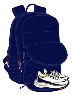 Padelrugzak F.C. Barcelona 24/25 Kastanjebruin Marineblauw