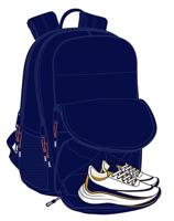 Padelrugzak F.C. Barcelona 24/25 Kastanjebruin Marineblauw - thumbnail