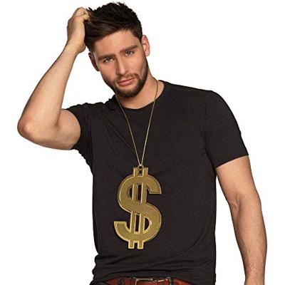 Foute Dollar Ketting Goud XXL