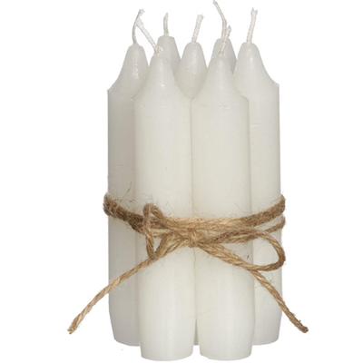 Diner kaarsen set 7 stuks H. 11 cm wit Hortus - Hortus