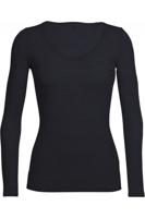 Icebreaker Merino 150 Siren LS Sweetheart Thermoshirt Dames Black M - thumbnail