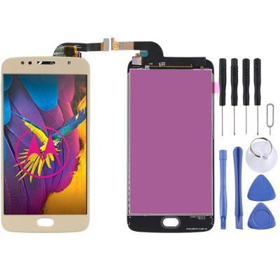 LCD-scherm en digitizer volledige montage voor Motorola Moto G5S (goud)