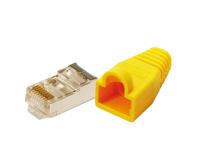 LogiLink MP0015 RJ45-connector Cat 5e, afgeschermd Stekker, recht Aantal polen: 8P8C Geel 100 stuk(s) - thumbnail